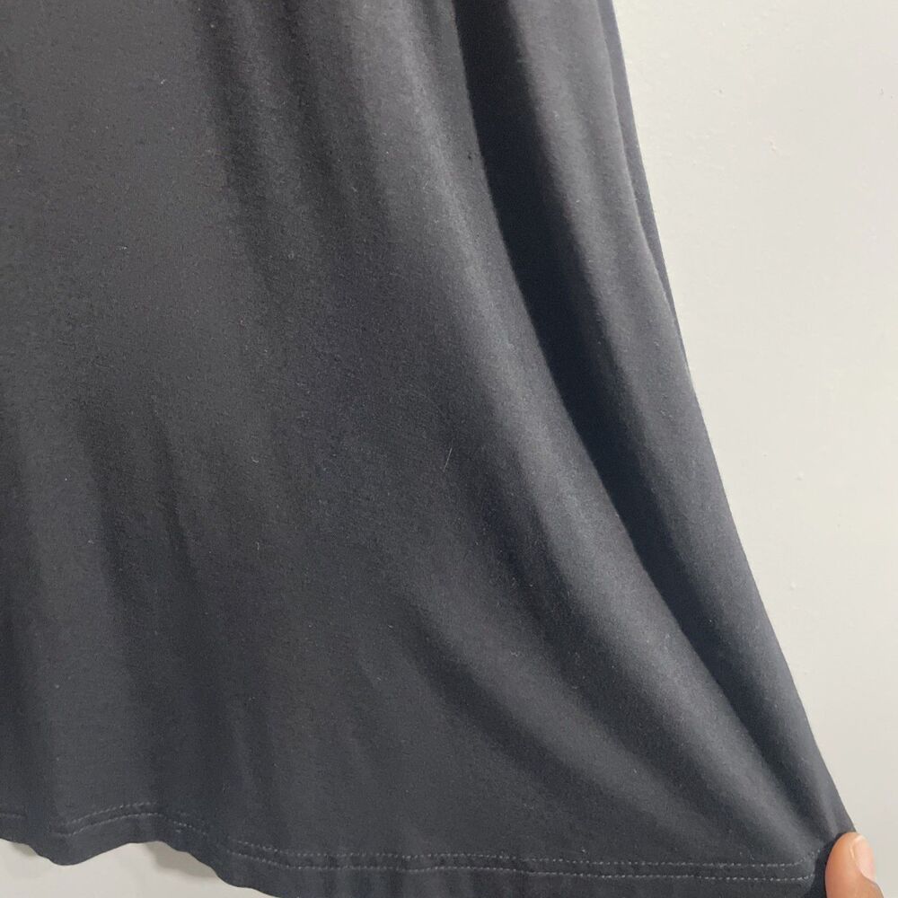 Piko 1988 Black Swing Dress Large Soft Stretch Comfy Lounge Casual w Pockets - Picture 2 of 11